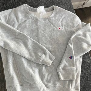 Champion Women’s Light Gray Crewneck Sweater